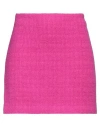 Tagliatore 02-05 Woman Mini Skirt Fuchsia Size 4 Virgin Wool, Polyamide In Pink