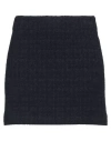 Tagliatore 02-05 Woman Mini Skirt Midnight Blue Size 4 Virgin Wool, Polyamide