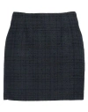 Tagliatore 02-05 Woman Mini Skirt Navy Size 4 Cotton, Polyamide, Viscose