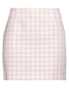 Tagliatore 02-05 Woman Mini Skirt Pink Size 8 Viscose, Polyester, Linen In Pink