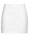 Tagliatore 02-05 Woman Mini Skirt White Size 4 Cotton, Polyamide, Viscose