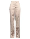 Tagliatore 02-05 Woman Pants Taupe Size 8 Polyester, Elastane In Grey