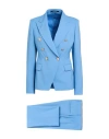 Tagliatore 02-05 Woman Suit Azure Size 4 Polyester, Virgin Wool, Elastane In Blue