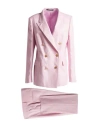 Tagliatore 02-05 Woman Suit Pink Size 10 Linen