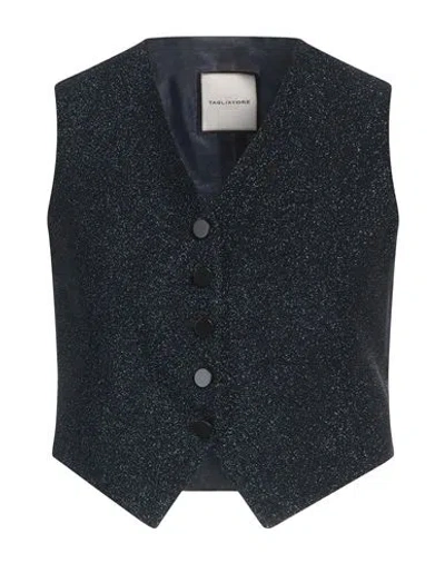 Tagliatore 02-05 Woman Tailored Vest Midnight Blue Size 4 Viscose, Polyester, Polyamide, Elastane