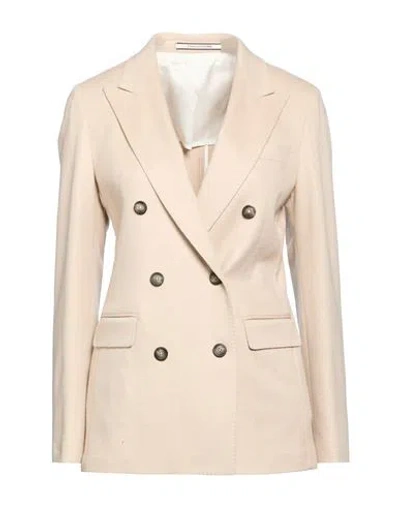 Tagliatore 02-05 Woman Blazer Beige Size 4 Cashmere In Pink
