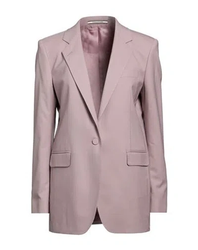 Tagliatore 02-05 Woman Blazer Blush Size 4 Virgin Wool, Polyester, Elastane In Pattern