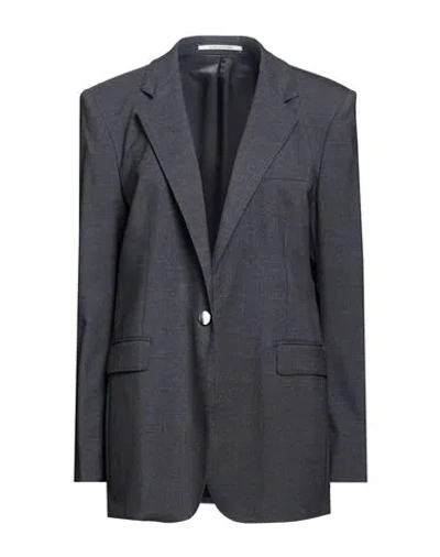 Tagliatore 02-05 Woman Blazer Charcoal Size 4 Virgin Wool, Polyester, Elastane In Grey
