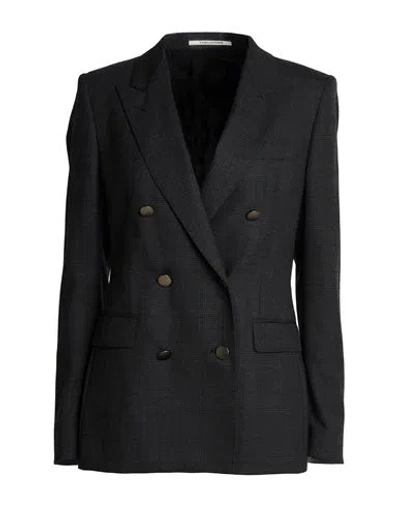 Tagliatore 02-05 Woman Blazer Charcoal Size 6 Polyester, Cotton, Elastane In Multi