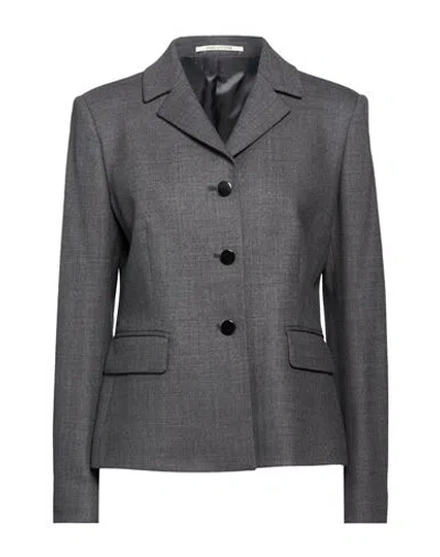 Tagliatore 02-05 Woman Blazer Grey Size 6 Virgin Wool, Elastane