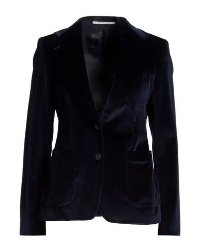 Tagliatore 02-05 Woman Blazer Midnight Blue Size 10 Cotton, Elastane