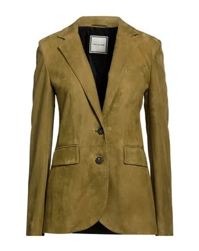 Tagliatore 02-05 Woman Blazer Military Green Size 4 Lambskin