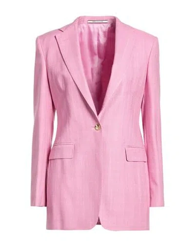 Tagliatore 02-05 Woman Blazer Pink Size 10 Viscose, Polyamide, Lyocell