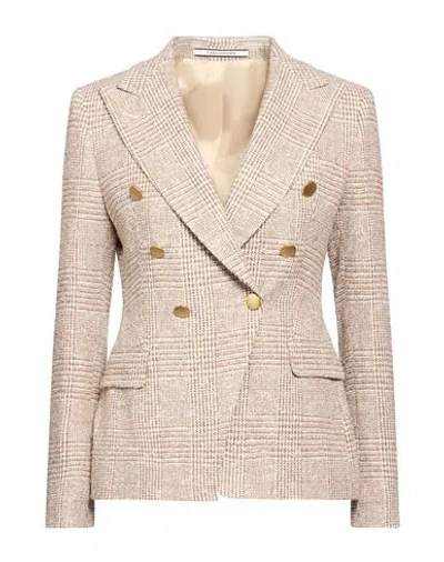 Tagliatore 02-05 Woman Blazer Rust Size 4 Polyamide, Virgin Wool, Acrylic, Viscose, Elastane In Pink