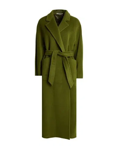 Tagliatore 02-05 Woman Coat Green Size 2 Virgin Wool, Mohair Wool