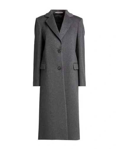 Tagliatore 02-05 Woman Coat Grey Size 2 Cashmere In Gray