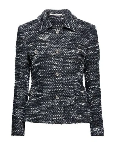 Tagliatore 02-05 Woman Jacket Charcoal Size 6 Virgin Wool, Polyamide, Polyacrylic, Polyester In Multi