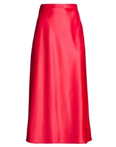 Tagliatore 02-05 Woman Midi Skirt Red Size 4 Polyester, Elastane In Multi