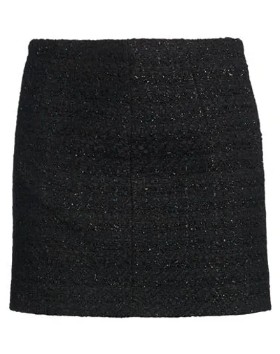 Tagliatore 02-05 Woman Mini Skirt Black Size 4 Cotton, Polyamide, Virgin Wool
