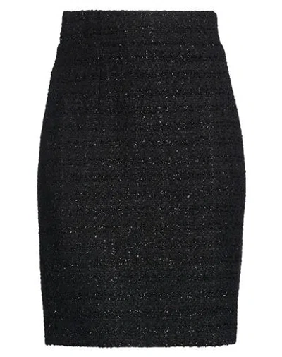 Tagliatore 02-05 Woman Mini Skirt Black Size 6 Cotton, Polyamide, Virgin Wool
