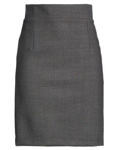 Tagliatore 02-05 Woman Mini Skirt Grey Size 4 Virgin Wool, Elastane In Gray