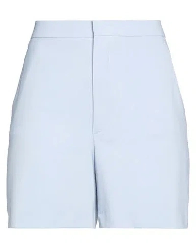 Tagliatore 02-05 Woman Shorts & Bermuda Shorts Light Blue Size 10 Polyester, Virgin Wool, Elastane