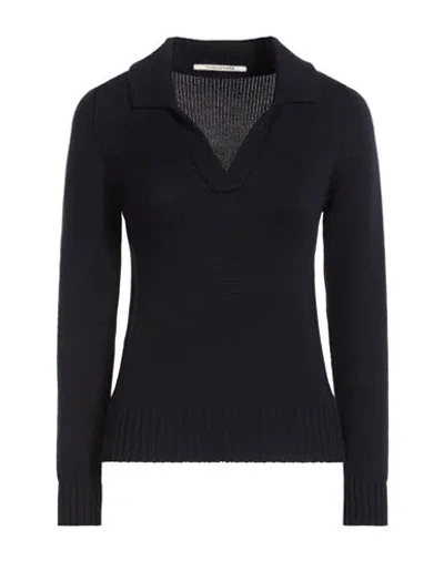 Tagliatore 02-05 Woman Sweater Navy Size 4 Merino Wool In Black