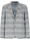Tagliatore 'montecarlo' Blazer Featuring Notch Lapel In Blue