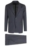 Tagliatore Notched Lapel Two-piece Suit In Gray