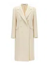 Tagliatore Double-breasted Coat In White