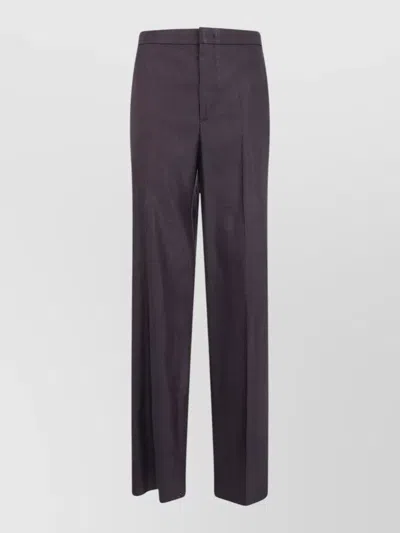 Tagliatore Adima Tailored Woman Trousers Belt Loops In Purple