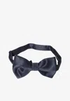 Tagliatore Adjustable Knotted Bow Tie In Blue