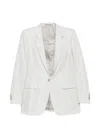 Tagliatore Adrianne Button Jacket In White