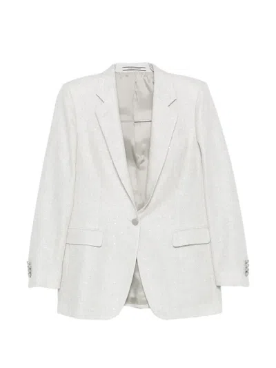 Tagliatore Adrianne Button Jacket In White