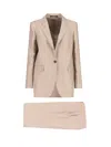 Tagliatore Adrianne Single-breasted Suit In Brown