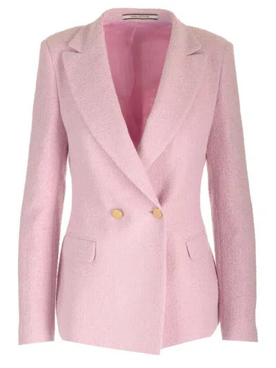 ジャケット TAGLIATORE Women Jackets JALBAR 340159 ER898 Pink Tagliatore Pink Albar Double-breasted Jacket | ModeSens