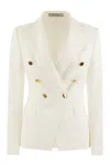 TAGLIATORE TAGLIATORE ALICYA - DOUBLE-BREASTED JERSEY BLAZER