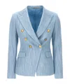 TAGLIATORE ALICYA DENIM BLAZER