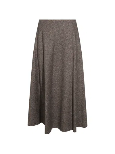 Tagliatore A-line Skirt In Brown