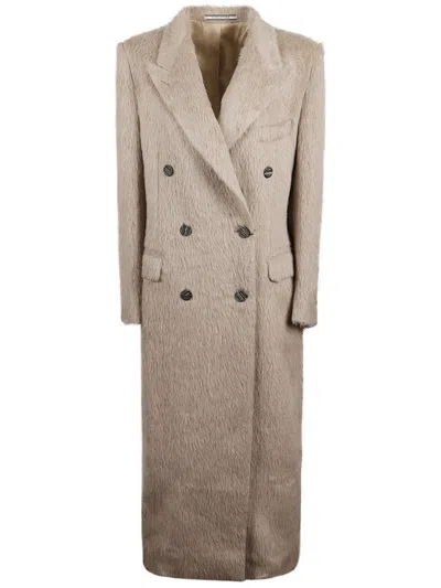 TAGLIATORE ALPACA AND VIRGIN WOOL COAT