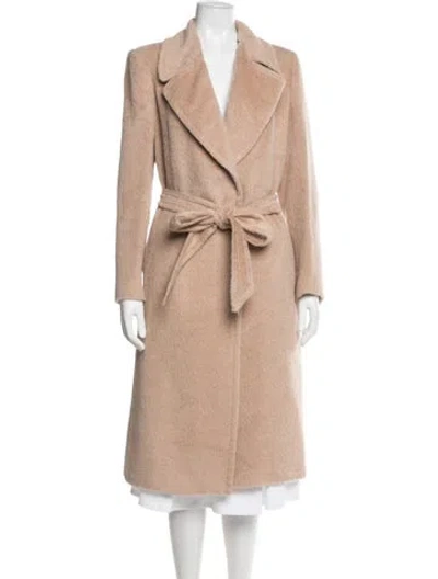 Pre-owned Tagliatore Alpaca Coat In Neutral