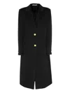 Tagliatore Amanda Button Single-breasted Coat In Black