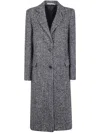 Tagliatore Herringbone Pattern Long Sleeve Coat In Multi