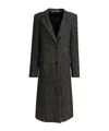 Tagliatore Amanda Herringbone Coat In Gray