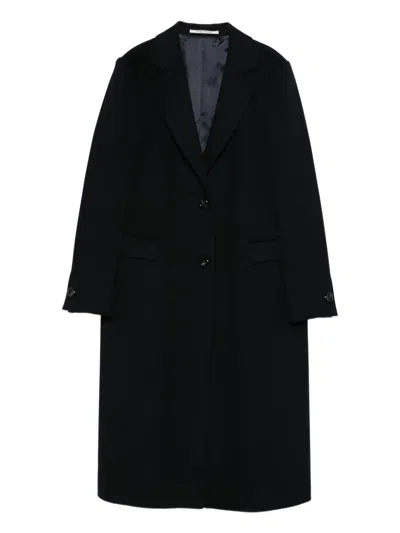 Tagliatore Amanda Single-breasted Coat In Blue
