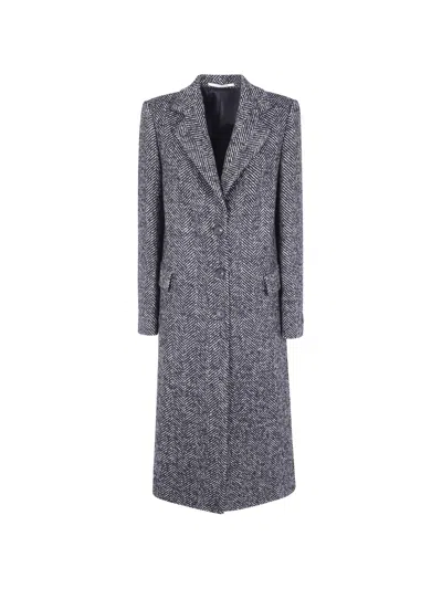 Tagliatore Amanda Single-breasted Coat In Blue