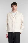Tagliatore Amir Casual Jacket In Beige Linen In Beige