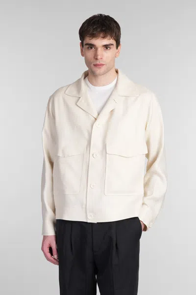 Tagliatore Amir Casual Jacket In Beige Linen