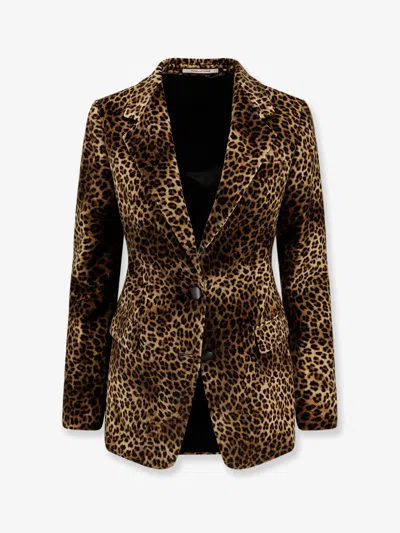 TAGLIATORE ANIMALIER COTTON BLAZER