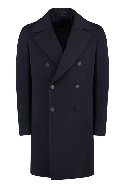 TAGLIATORE TAGLIATORE ARDEN DOUBLE-BREASTED VIRGIN WOOL  COAT